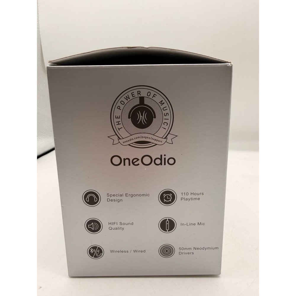 OneOdio Studio Wireless C Headphones Hi Res Audio Silver - Picture 2 of 7